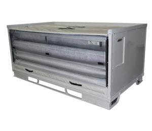 Top loading side skirt component packing solution